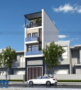 Thiết kế nhà phố 4,5 tầng trên diện tích đất 60m2