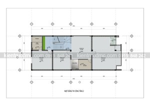 Thiết kế nhà phố 4 tầng kết hợp văn phòng làm việc