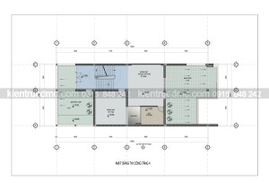 Thiết kế nhà phố 4 tầng kết hợp văn phòng làm việc