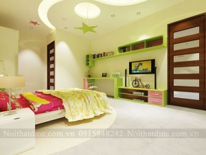 Thiết kế nội thất nhà ống 3 tầng phong cách hiện đại