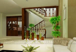 Thiết kế nội thất nhà ống 3 tầng phong cách hiện đại