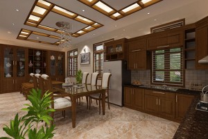 Thiết kế nội thất nhà ống 4 tầng diện tích 120m2
