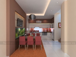 Thiết kế nội thất nhà phố diện tích 43m2