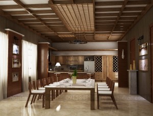 Thiết kế nội thất nhà ở kết hợp văn phòng làm việc Công Tuấn Cường