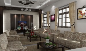 Thiết kế nội thất nhà ở kết hợp văn phòng làm việc Công Tuấn Cường
