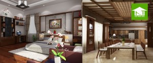 Thiết kế nội thất nhà ở kết hợp văn phòng làm việc Công Tuấn Cường
