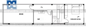 Thiết kế nhà phố 3 tầng có gác lửng mặt tiền 4m
