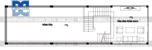 Thiết kế nhà phố 3 tầng có gác lửng mặt tiền 4m