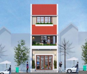 Thiết kế nhà ống 1 mặt tiền trên đất 81m2