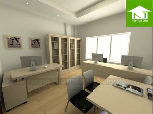 Thiết kế nội thất nhà phố kết hợp văn phòng làm việc