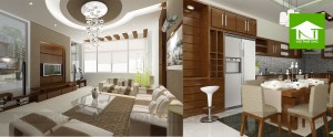 Thiết kế nội thất nhà ống diện tích 52m2
