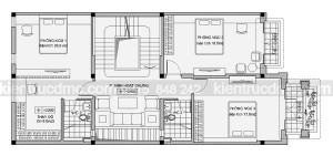 Thiết kế biệt thự phố 3 tầng mặt tiền 7.5m