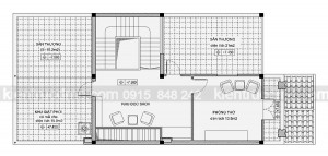 Thiết kế biệt thự phố 3 tầng mặt tiền 7.5m