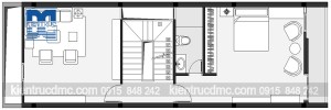 Thiết kế nhà phố 3,5 tầng diện tích 140m2