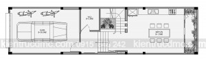 Thiết kế nhà ống 5 tầng mặt tiền 4,5m