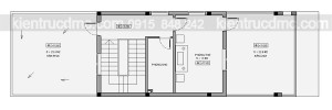 Thiết kế nhà ống 4 tầng trên đất 5m x 18m