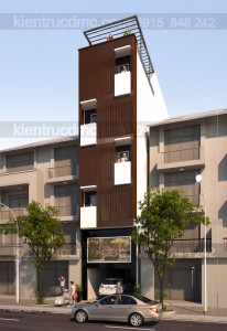 Thiết kế nhà phố 6 tầng diện tích 41m2