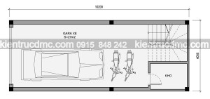 Thiết kế nhà phố 6 tầng diện tích 41m2