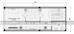 Thiết kế nhà phố 6 tầng diện tích 41m2