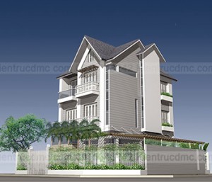 Thiết kế cải tạo biệt thự 3 tầng 223m2