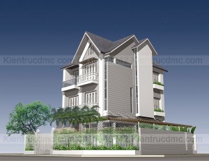 Thiết kế cải tạo biệt thự 3 tầng 223m2
