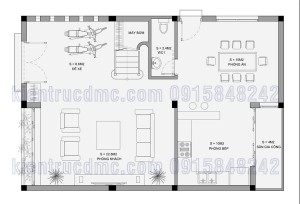 thiết kế nhà phố 2 mặt tiền 3 tầng