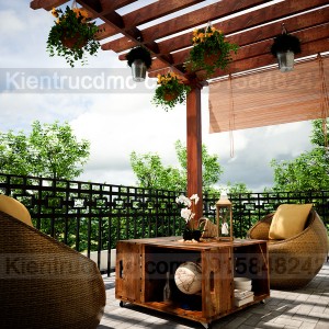 Thiết kế nhà vườn làm nhà nghỉ cuối tuần