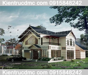 Thiết kế nhà vườn làm nhà nghỉ cuối tuần