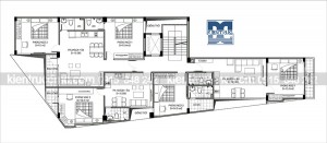 Thiết kế chung cư mini 6 tầng diện tích 220m2