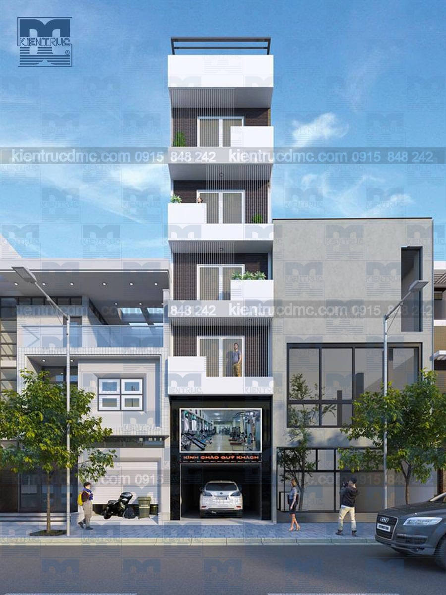 Thiết kế chung cư mini 6 tầng diện tích 220m2