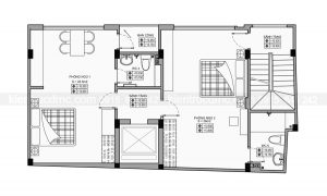 Thiet ke nha pho ket hop kinh doanh 6,5 tang dien tich 67,5m2 - Mat bang tang-4,-5