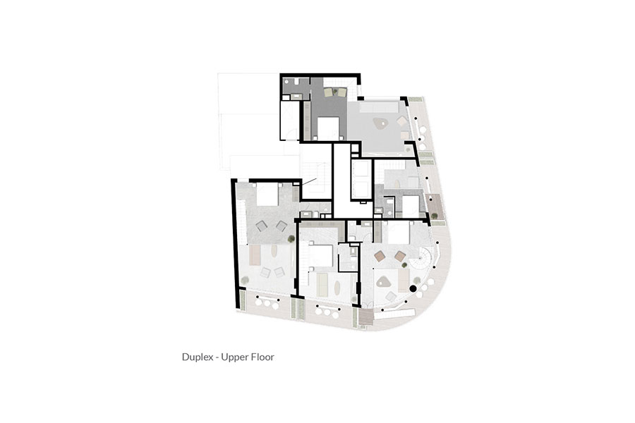 Thiết kế chung cư mini 9 tầng kết hợp sàn thương mại ở Lebanon