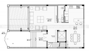 Thiết kế nhà phố 5,5 tầng diện tích 120m2