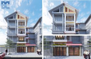 Thiết kế nhà phố 5,5 tầng diện tích 120m2