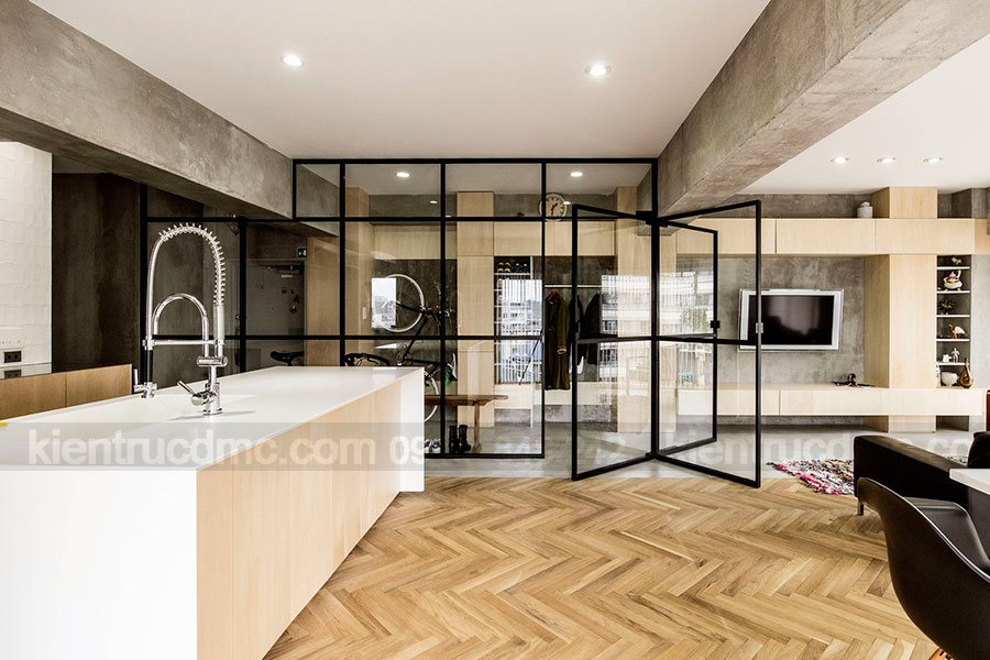 Thiết kế nội thất chung cư diện tích 75m2 phong cách hiện đại