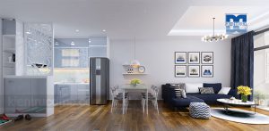 Thiết kế nội thất chung cư cao cấp diện tích 67m2 phong cách hiện đại