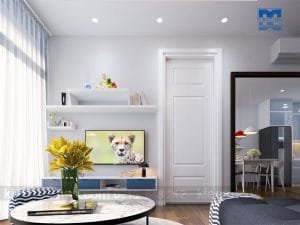 Thiết kế nội thất chung cư cao cấp diện tích 67m2 phong cách hiện đại