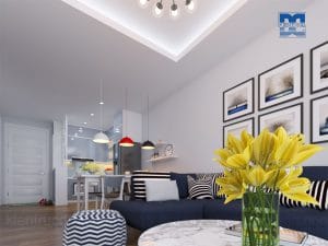 Thiết kế nội thất chung cư cao cấp diện tích 67m2 phong cách hiện đại