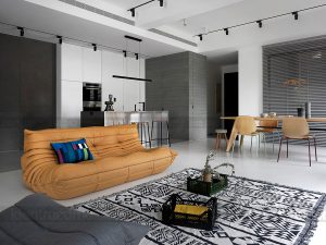 Thiết kế nội thất chung cư diện tích 125m2 phong cách hiện đại