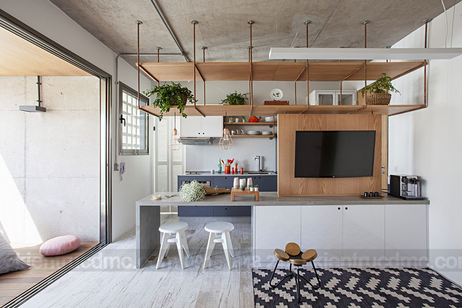Thiết kế nội thất chung cư diện tích 65m2 phong cách tối giản