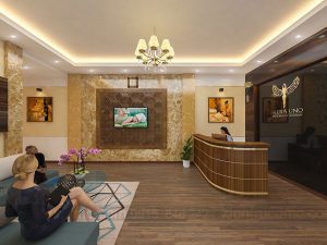 Thiết kế nội thất nhà ở kết hợp kinh doanh Spa
