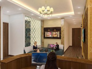 Thiết kế nội thất nhà ở kết hợp kinh doanh Spa
