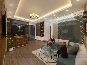 Thiết kế nội thất nhà ở kết hợp kinh doanh Spa