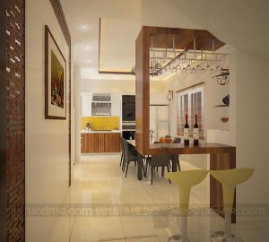 Thiết kế nội thất nhà ở kết hợp kinh doanh Spa