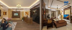 Thiết kế nội thất nhà ở kết hợp kinh doanh Spa