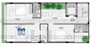 Thiết kế nhà phố 7 tầng kết hợp văn phòng làm việc trên đất 94,5m2