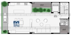 Thiết kế nhà phố 7 tầng kết hợp văn phòng làm việc trên đất 94,5m2