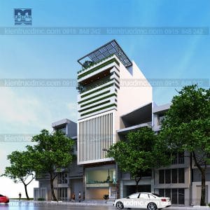 Thiết kế nhà phố 7 tầng kết hợp văn phòng làm việc trên đất 94,5m2