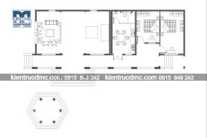 Thiết kế nhà vườn 1 tầng mái thái trên đất 344m2