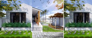 Thiết kế nhà vườn 1 tầng mái thái trên đất 344m2